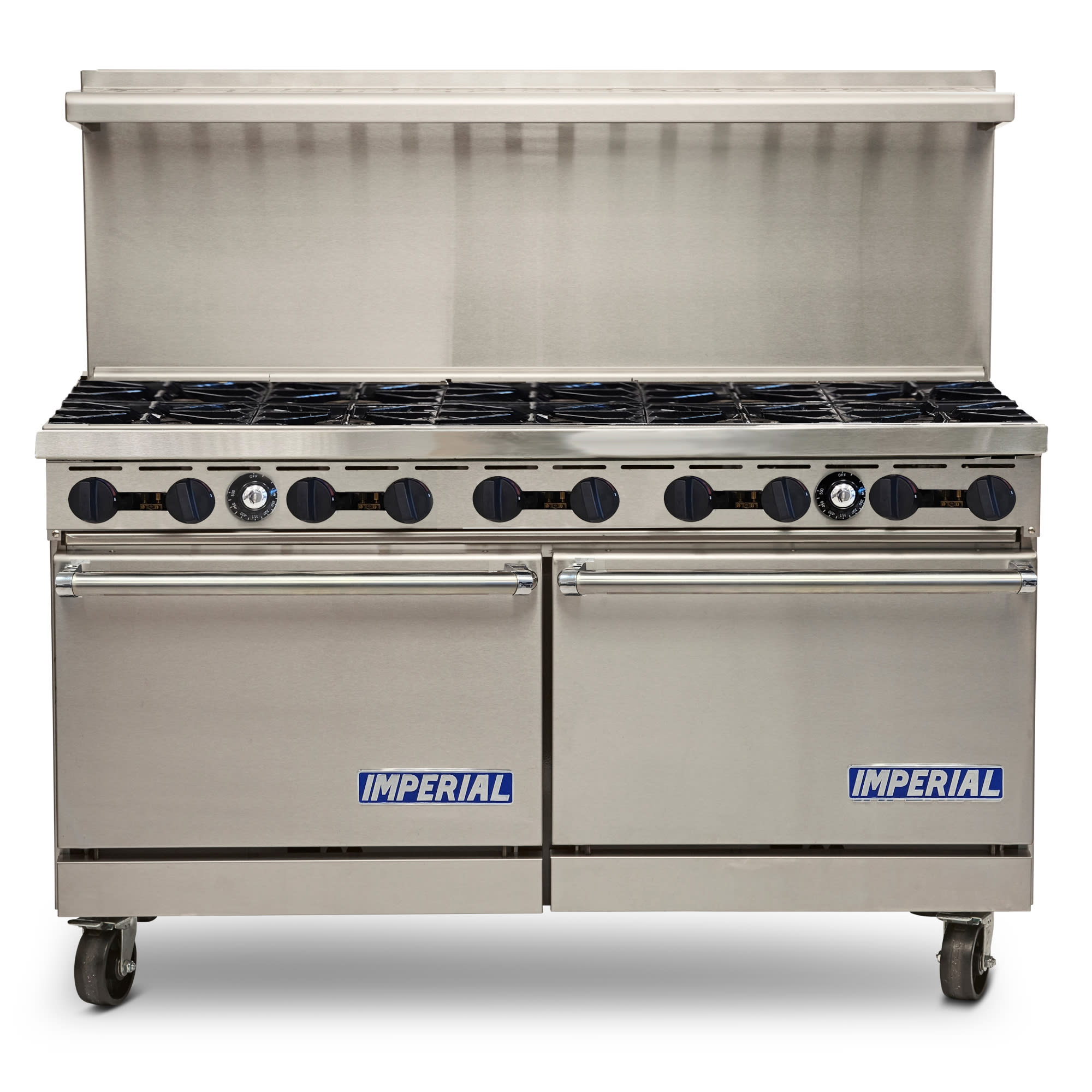 Imperial ER-10 Elements 60" 10-Burner Natural Gas Range with 2 Standard Ovens