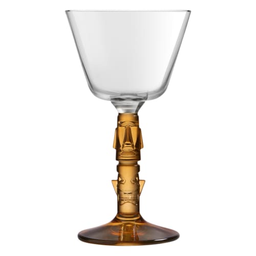 Mikasa O-1003286 6.75 oz Tiki Mai Tai Glass with Amber Stem, 6/Case