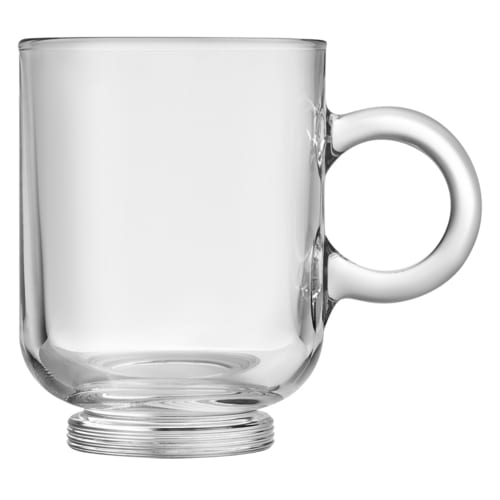 Mikasa O-1005519 Sentido 12.5 oz Coffee Glass Mug, 6/Case