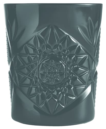 Mikasa O-1006245 Icon 12 oz Double Old Fashioned Glass, Black, 6/Case