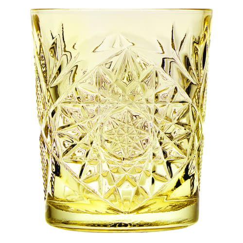 Mikasa O-1006371 Icon 12 oz Double Old Fashioned Glass, Pale Yellow, 6/Case