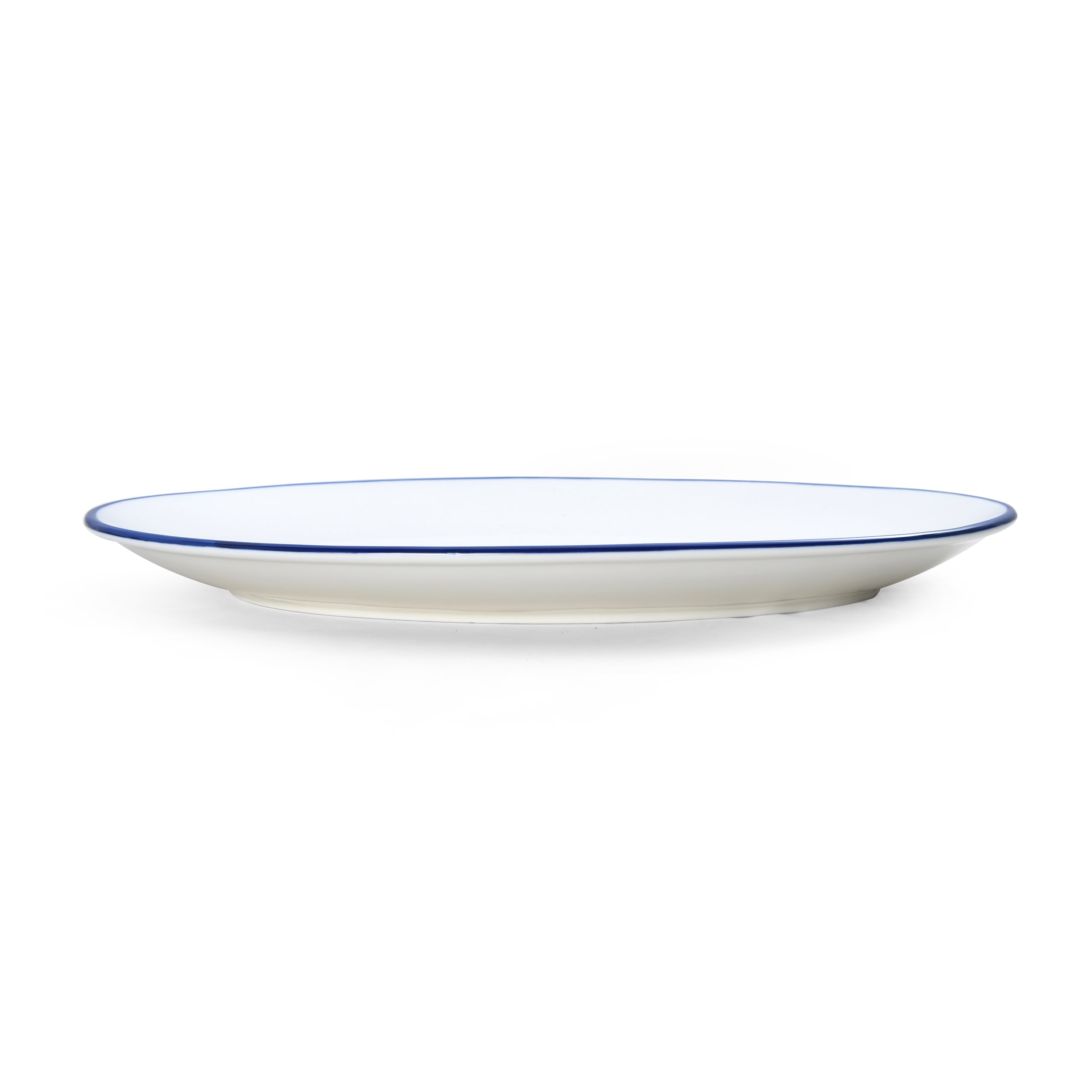 Outlet Mikasa 5256521 Bistro Pinstripe Porcelain Oval Platter 16x11"
