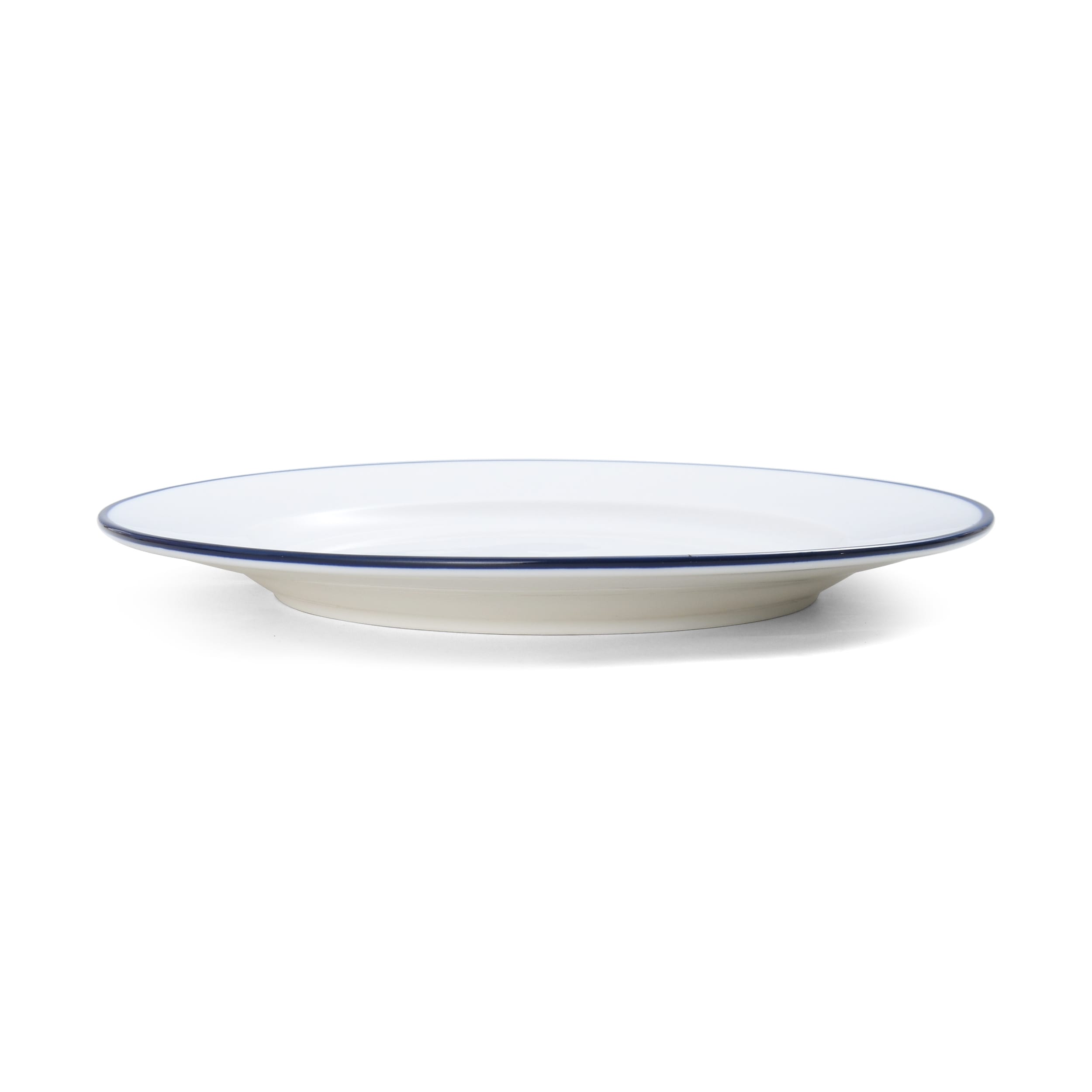 Outlet Mikasa 5256484 Bistro Pinstripe Porcelain Wide Rim Plate 9"