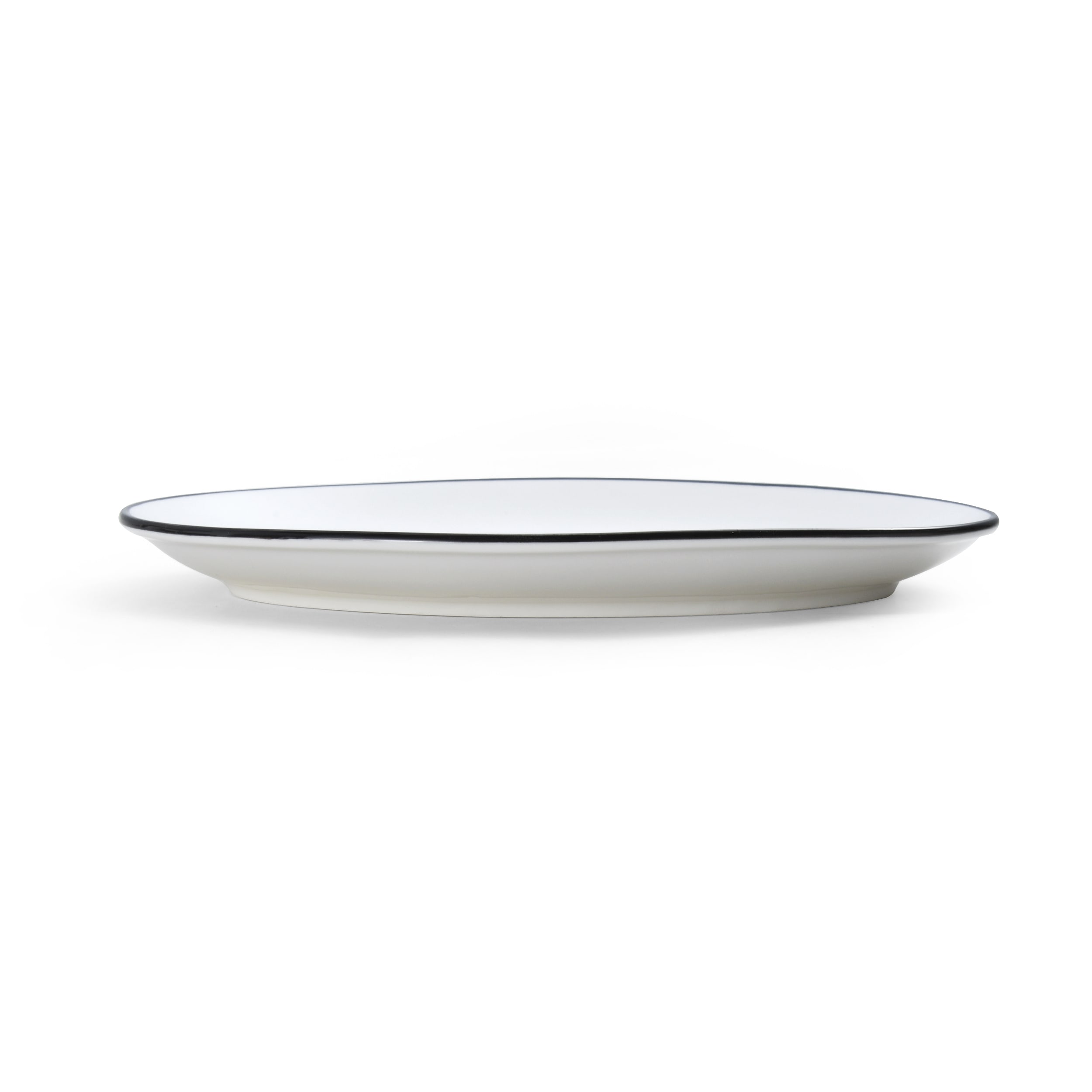 Outlet Mikasa 5260391 Bistro Pinstripe Porcelain Oval Platter 9x6"