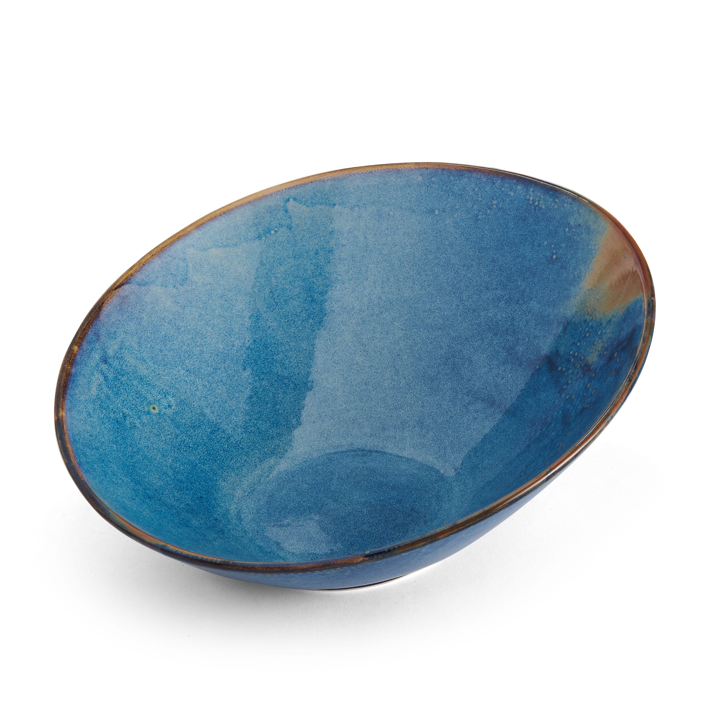 Outlet Mikasa 5266863 Starlit Porcelain Slanted Bowl 14" / 91.3oz