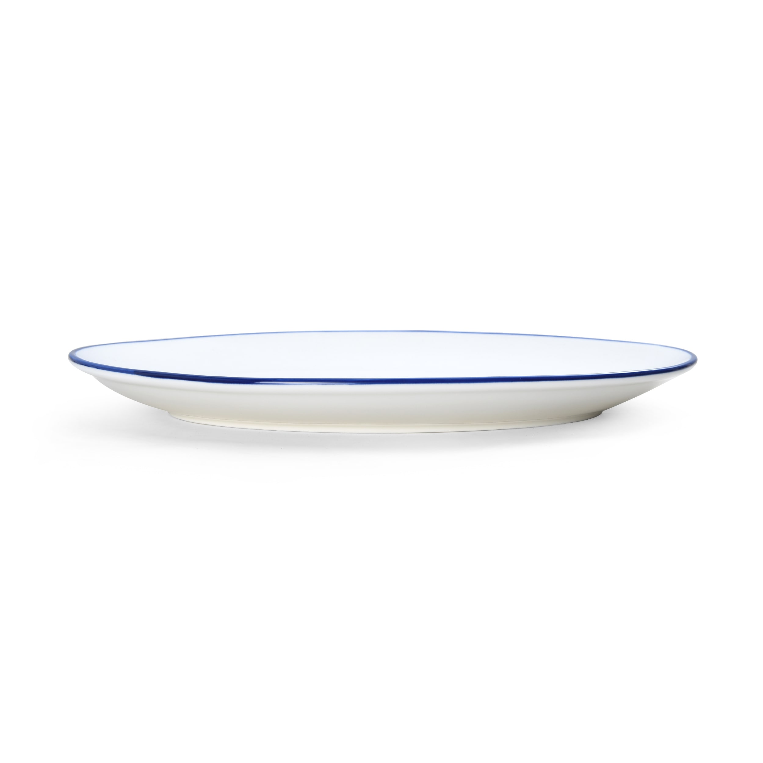 Outlet Mikasa 5256519 Bistro Pinstripe Porcelain Oval Platter 13.7x9.8"