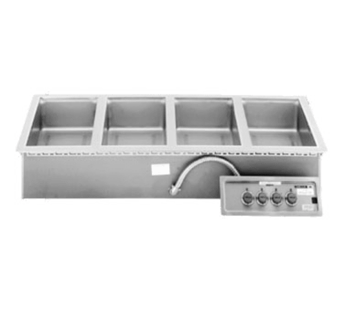Wells MOD-400TDM Electric Drop-In Hot Food Well, 4-Well, Wet/Dry, 208/240V, Single Phase