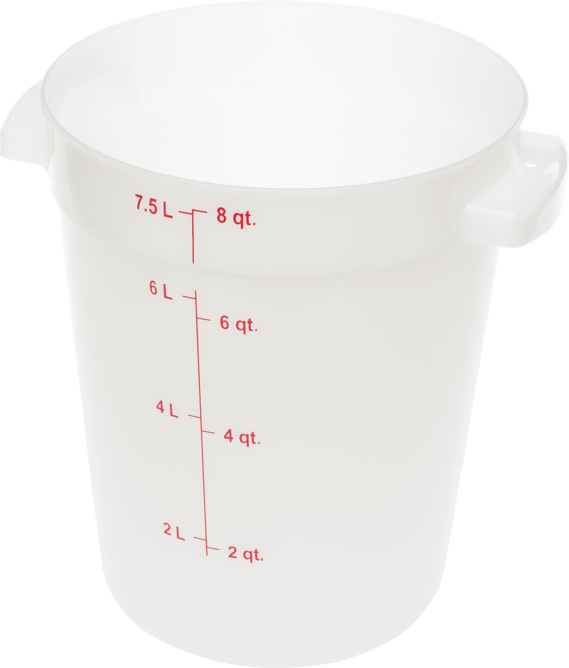 Outlet Carlisle 1097602 - StorPlus Round Food Storage Container 8 Quart - White
