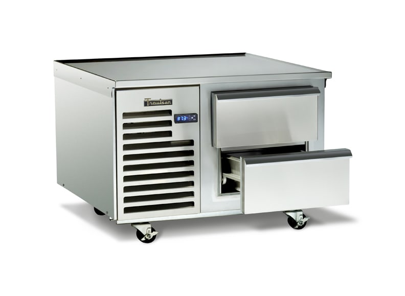 Outlet Traulsen TE046HT 36" Refrigerated Equipment Stand with 2 Drawers – Holds 2 Pans
