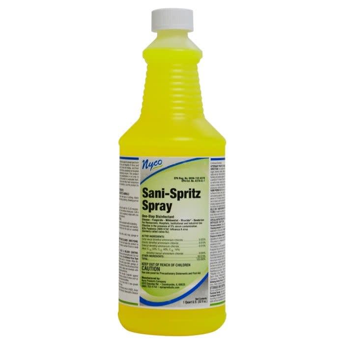 Nyco NL763-Q12 Sani-Spritz Spray Disinfectant Cleaner, 1qt (Case of 12)