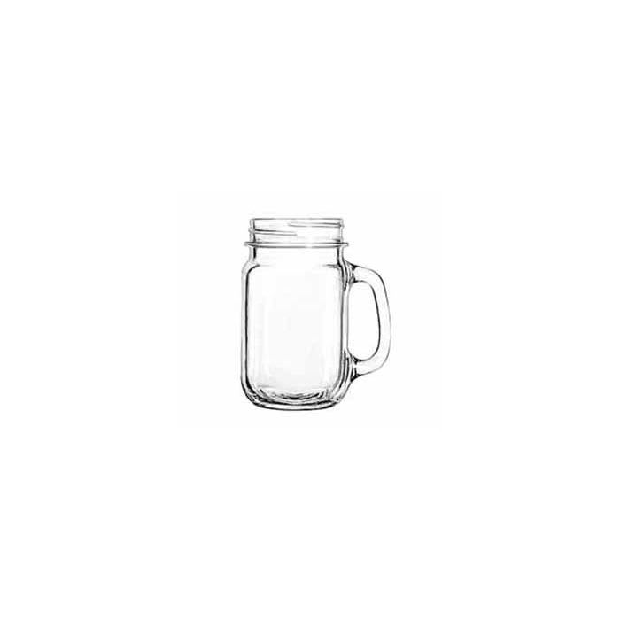 Libbey 97084 Plain Glass Drinking Jar, 16oz 12/Case