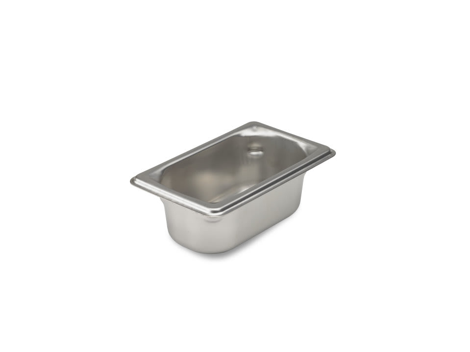 Vollrath 90922 Super Pan 3® 1/9 Size Steam Table Pan, 2-1/2" Deep, Gastronorm, 22 ga.