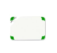 Boelter T1218GN4 TGrip Cutting Board, 12"X18", White w/ Green Grippies