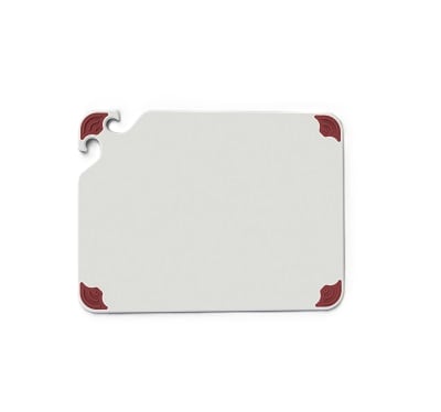 Boelter T1520RD4 TGrip Cutting Board, 15"X20", White w/ Red Grippies
