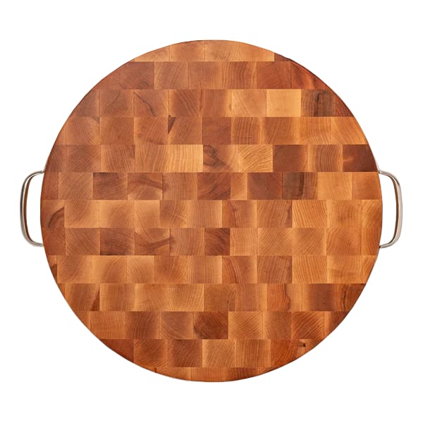 John Boos CCB183-R-H Round Maple Chopping Block w/ Handles, 18"
