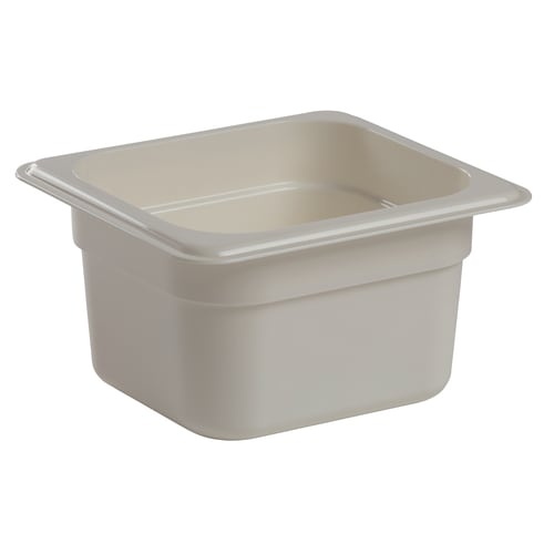 Cambro 64CW148 1/6 Size 4" Deep White Camwear Food Pan