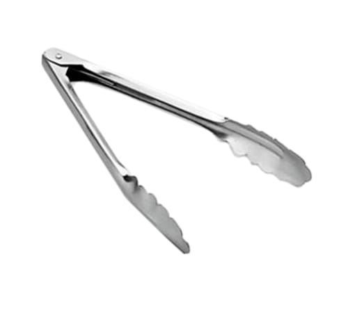 Vollrath 47309 Heavy-Duty Stainless Steel Utility Tongs, 9-1/2"