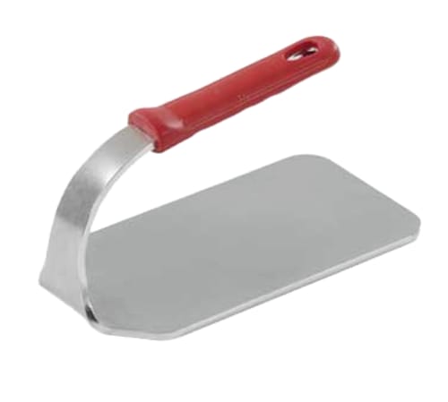 Vollrath 50662 Stainless Steel Steak Weight, 2.5lb, Red Silicone Handle