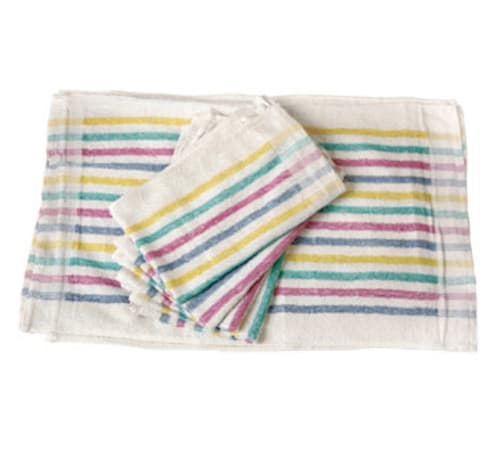 Chef Revival 705MSK Multi-Stripe 15"x26" Cotton Terry Cloth Towel (Pack of 12)