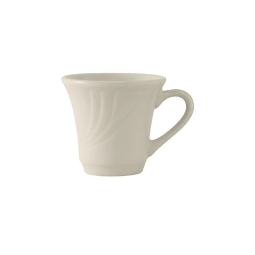 Tuxton YEF-070 Monterey Ceramic Eggshell Tall Cup, 6 oz, (Case of 36)