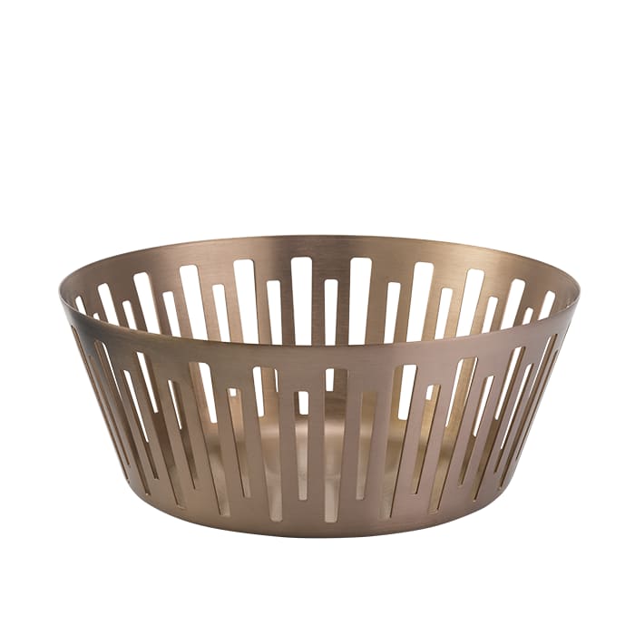 Service Ideas DB-64RG Medium Round Basket, Rose Gold 6/case