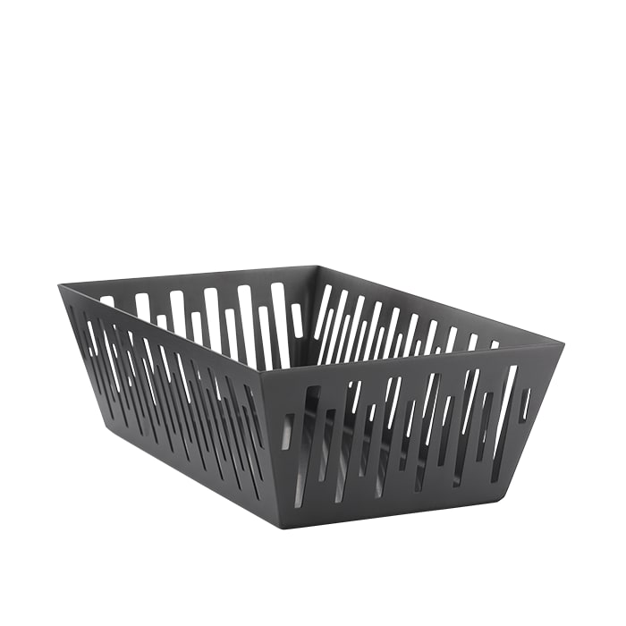 Service Ideas DB-76BX Rectangle Basket, Black Onyx 18/case
