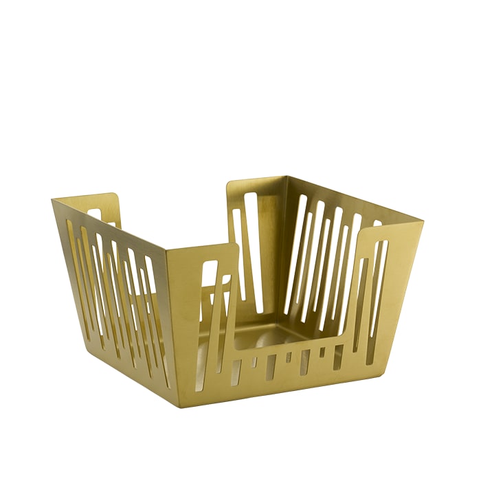 Service Ideas DB-78VG Napkin Holder, Vintage Gold 12/case