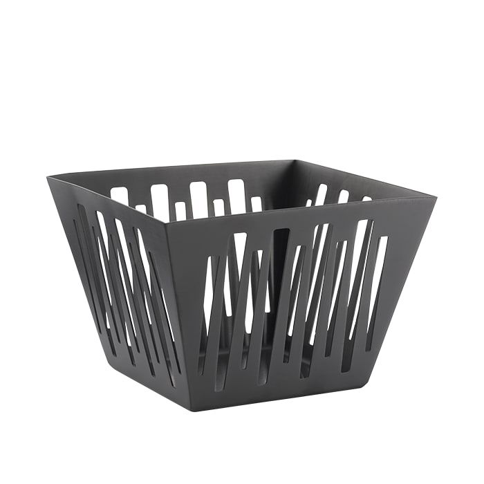 Service Ideas DB-79BX Square Flared Basket, Black Onyx 12/case