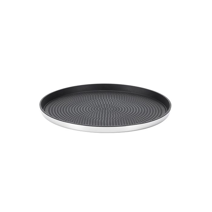 Service Ideas TRME9RI Modern Edge Non-Slip Removable Insert Tray, Small, Brushed 12/case