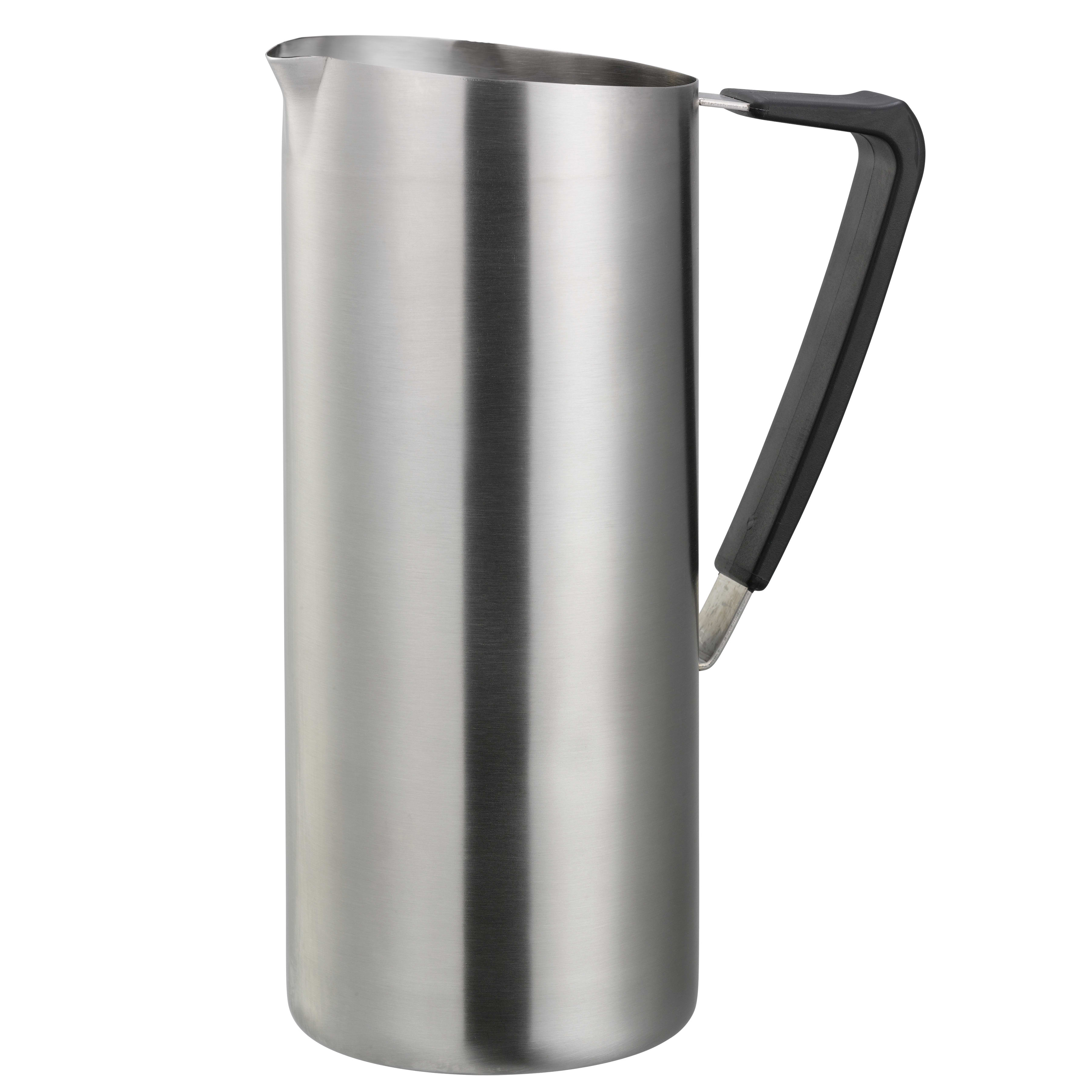 Service Ideas X7025NGBSV2 Slim 1.9-Liter Stainless Water Pitcher without Ice Guard in Brushed Stainless