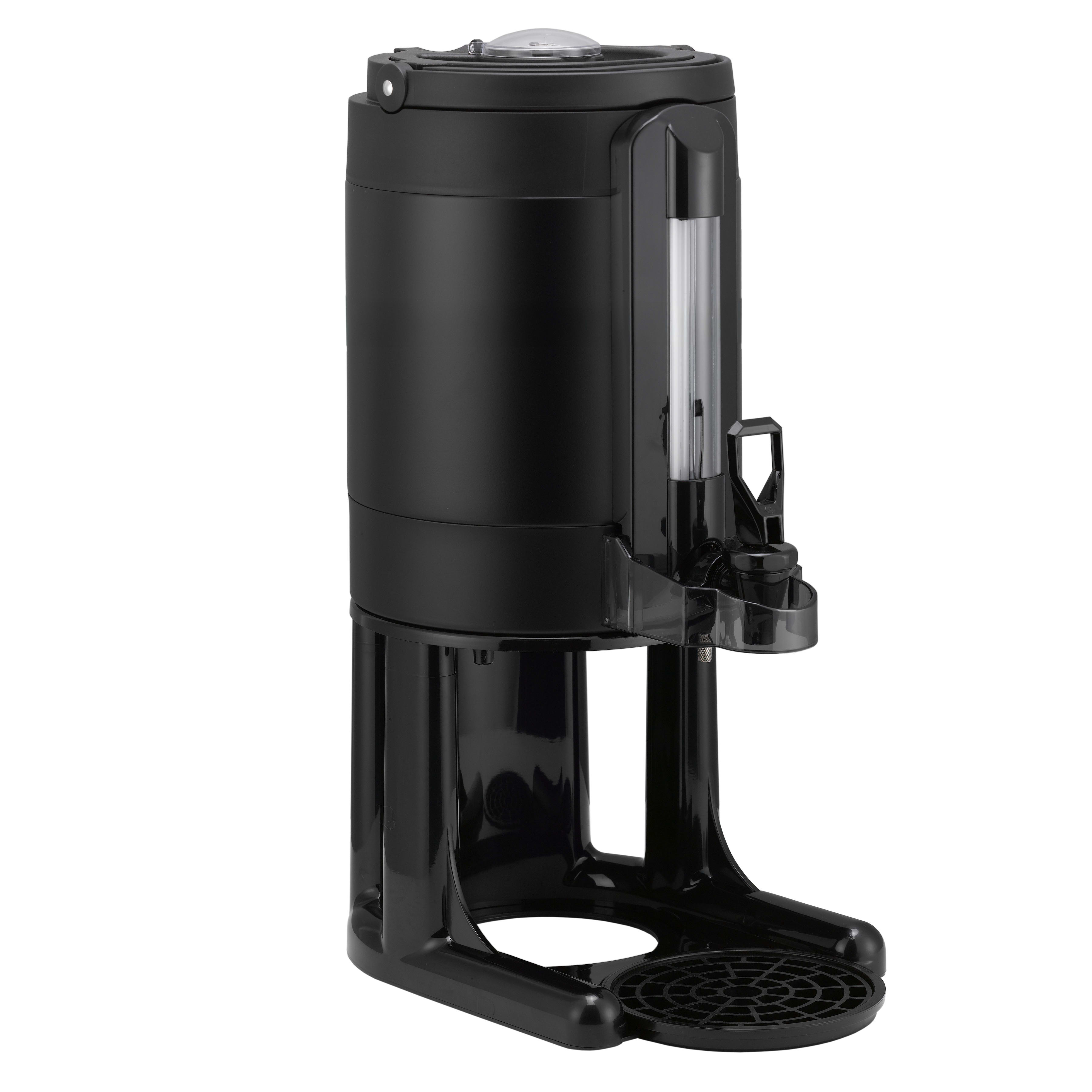 Service Ideas GIU1GV3BLK Universal Thermal Container 1-Gallon Vacuum Insulated Dispenser In Black