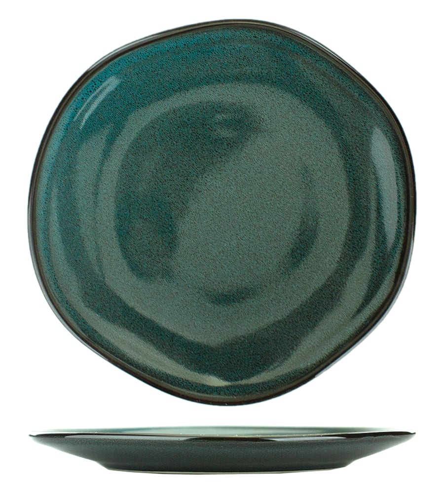 International Tableware LU-16-MI Luna™ Stoneware Midnight Blue Plate 10-1/2"