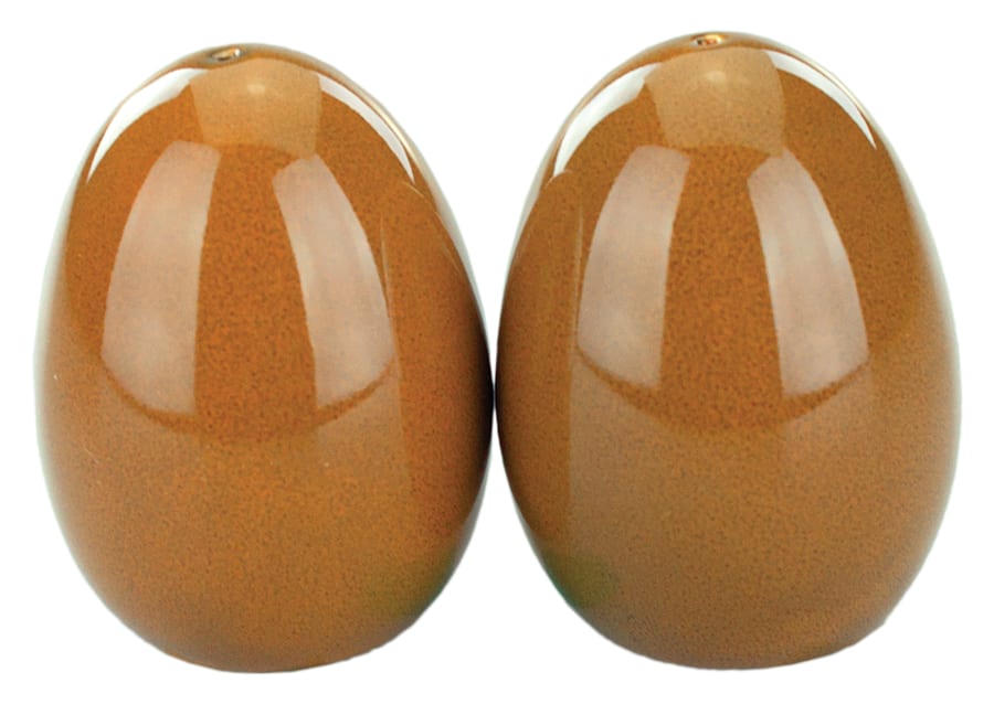 International Tableware LU-101-TA Luna™ Stoneware Terracotta Salt & Pepper set