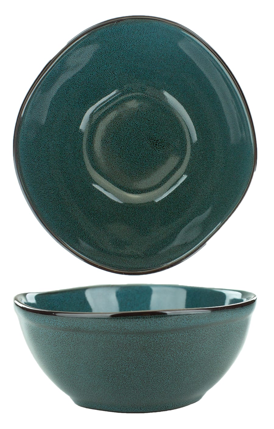 International Tableware LU-18-MI Luna™ Stoneware Midnight Blue Nappie/Oatmeal Bowl (14oz)