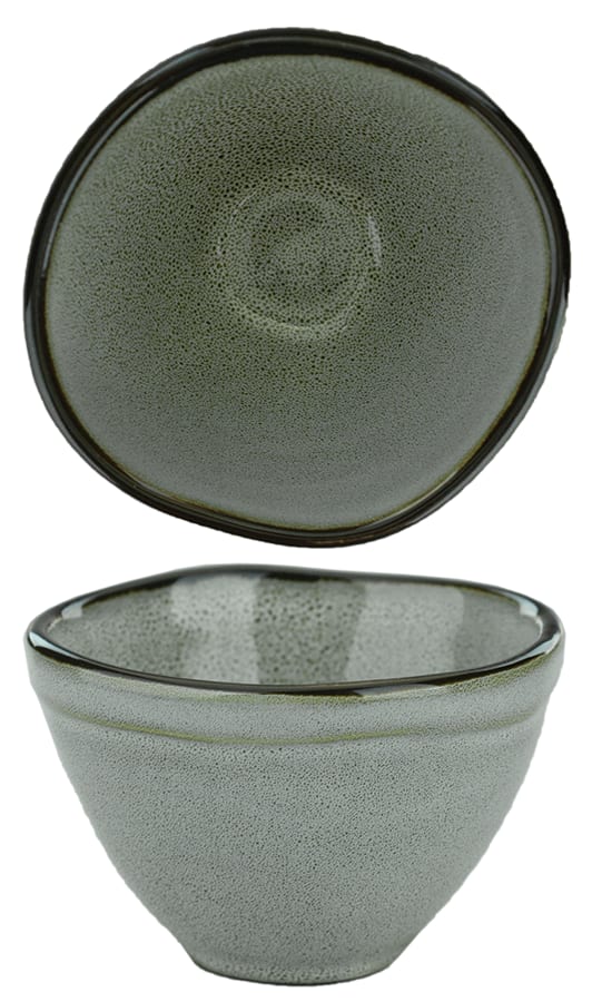 International Tableware LU-11-AS Luna™ Stoneware Ash Sauce Dish (3oz)