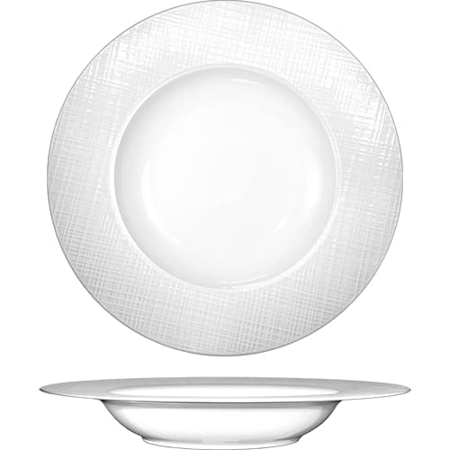 International Tableware DR-3 Dresden™ Porcelain BW Deep Rim Soup Bowl (10oz)