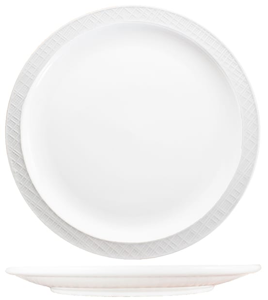 International Tableware DRN-8 Dresden™ Porcelain BW Narrow Rim Plate 9"