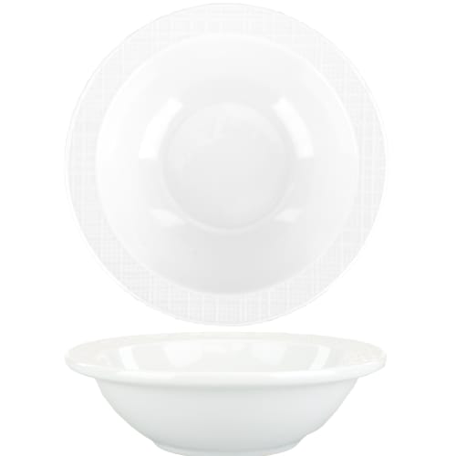 International Tableware DRN-11 Dresden™ Porcelain BW Narrow Rim Fruit Bowl (6oz)