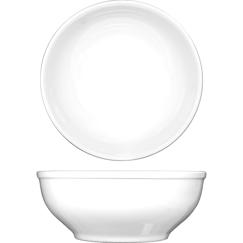 International Tableware BL-18 Bristol™ Porcelain BW Nappie/Oatmeal Bowl 6" (19oz)