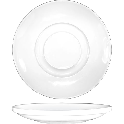 International Tableware BL-36 Bristol™ Porcelain BW A.D. Saucer 5-7/8"
