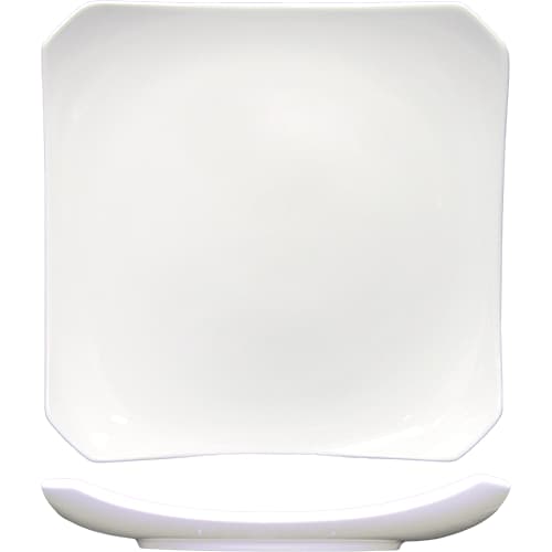 International Tableware PA-220 Paragon™ Porcelain BW Notched Plate 8"