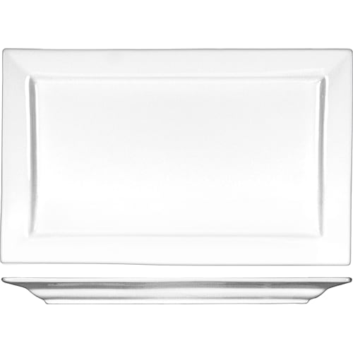 International Tableware EL-16 Elite™ Porcelain BW Platter 9-7/8" x 6"