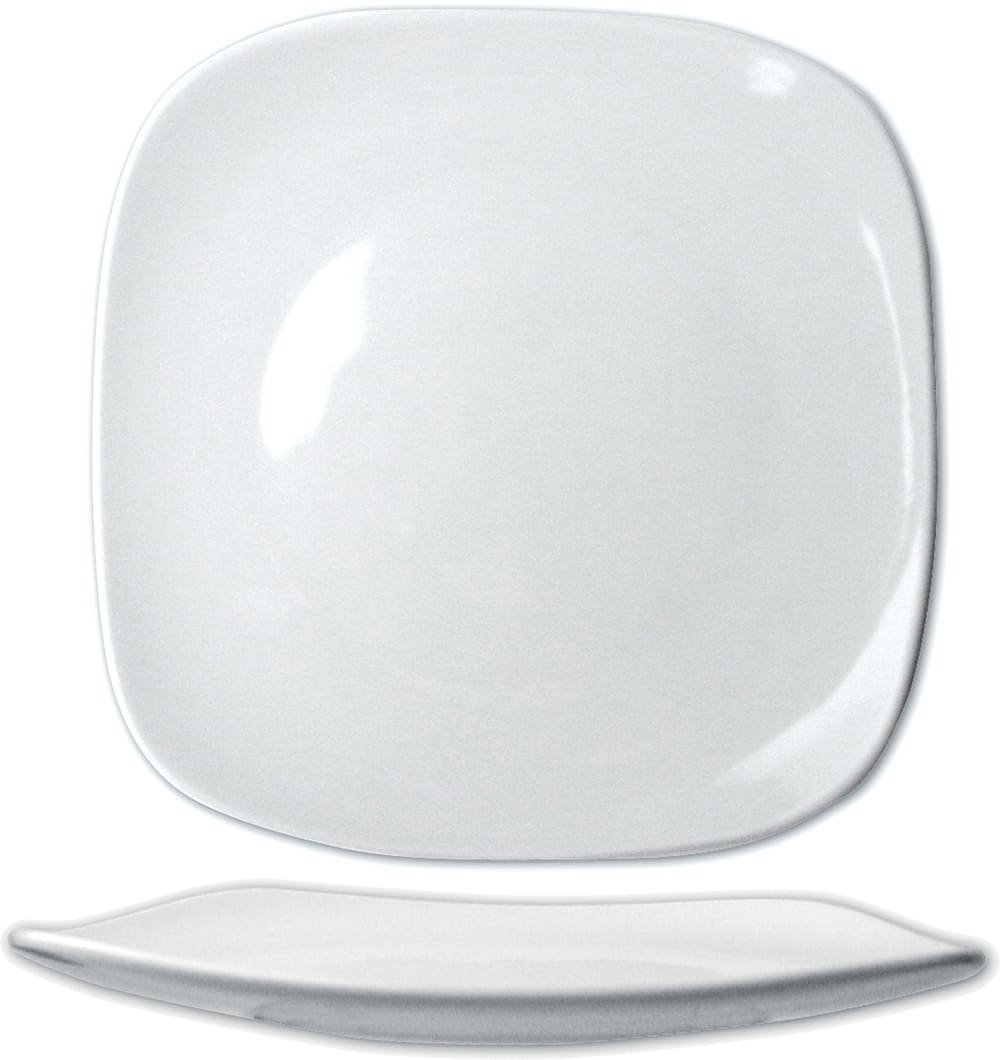 International Tableware QP-20 Quad™ Porcelain EW Square Plate 11-5/8"
