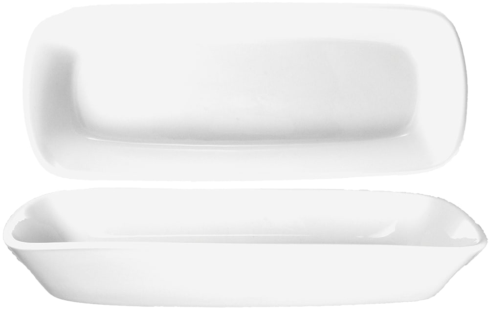 International Tableware QP-114 Quad™ Porcelain EW Rectangular Dish 10-1/4" (18oz)