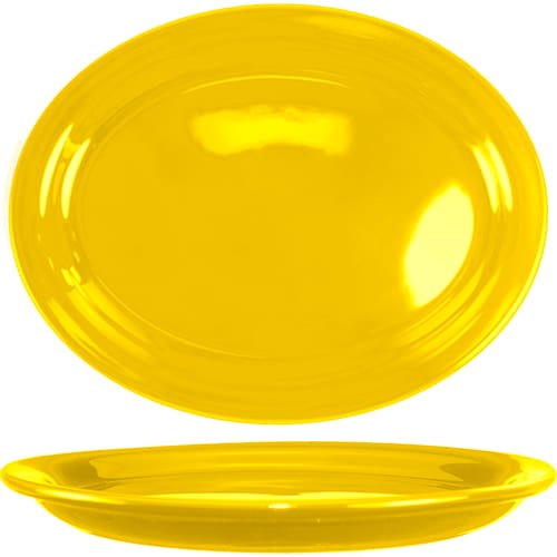 International Tableware CAN-13-Y Cancun™ Stoneware Yellow NR Platter 11-1/2"