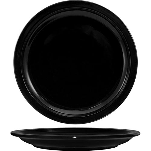 International Tableware CAN-16-B Cancun™ Stoneware Black NR Plate 10-1/2"