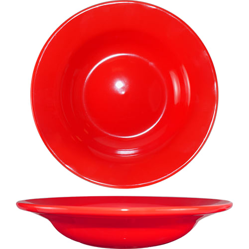 International Tableware CA-3-CR Cancun™ Stoneware Crimson Red WR Soup Bowl (10oz)
