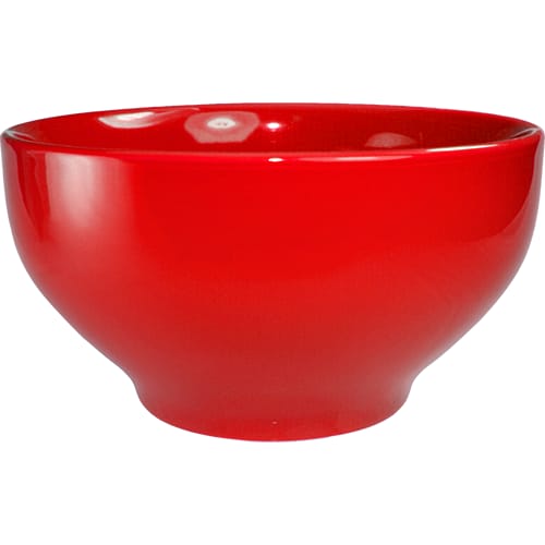 International Tableware CA-44-CR Cancun™ Stoneware Crimson Red Footed Bowl (44oz)