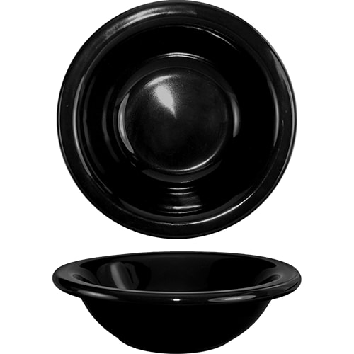 International Tableware CA-10-B Cancun™ Stoneware Black Grapefruit Bowl (13oz)