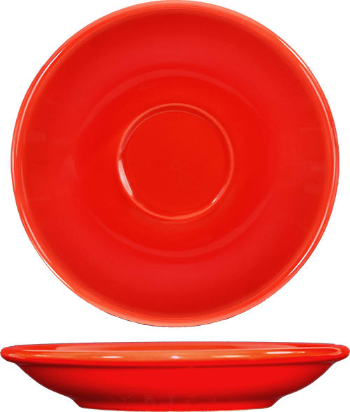 International Tableware CA-36-CR Cancun™ Stoneware Crimson Red A.D. Saucer 5-1/8"